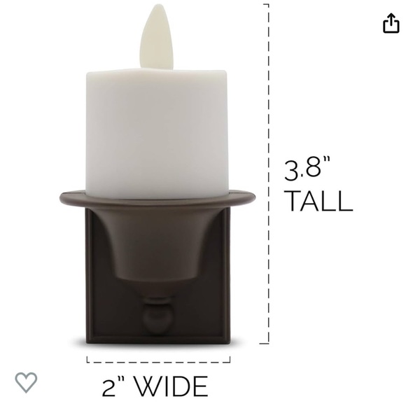 NEW! Luminara Electric Plug-in Nightlight Real Flame Candle Effect 🔥 - Picture 2 of 6